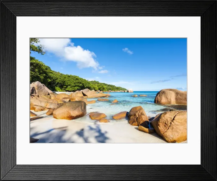 Framed Print : Anse Lazio beach, Praslin island, Seychelles, Africa Framed Print : Anse Lazio beach, Praslin island, Seychelles, Africa