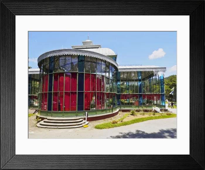 Framed Print : Brazil, State of Rio de Janeiro, Petropolis, View of the Crystal Palace Palacio de Framed Print : Brazil, State of Rio de Janeiro, Petropolis, View of the Crystal Palace Palacio de