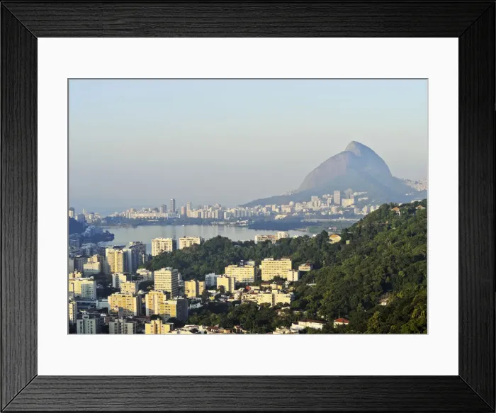 Framed Print : Brazil, City of Rio de Janeiro, Santa Marta, Elevated view over Humaita and Lagoa Framed Print : Brazil, City of Rio de Janeiro, Santa Marta, Elevated view over Humaita and Lagoa