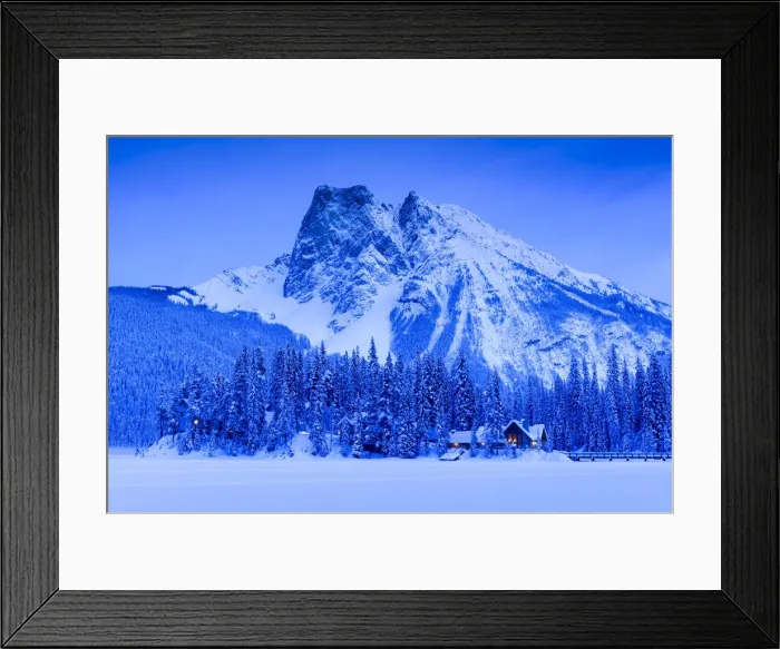 Framed Print : Mt. Burgess in Winter, Yoho National Park, British Columbia, Canada Framed Print : Mt. Burgess in Winter, Yoho National Park, British Columbia, Canada