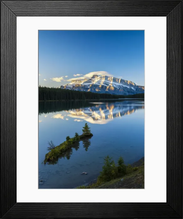 Framed Print : Mt. Rundle Reflecting in Two Jacks Lake, Banff National Park, Alberta, Canada Framed Print : Mt. Rundle Reflecting in Two Jacks Lake, Banff National Park, Alberta, Canada