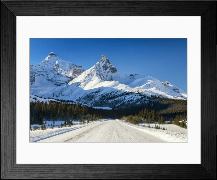 Framed Print : Mt Athabasca & Hilda Peak, Icefields Parkway, Alberta, Canada Framed Print : Mt Athabasca & Hilda Peak, Icefields Parkway, Alberta, Canada