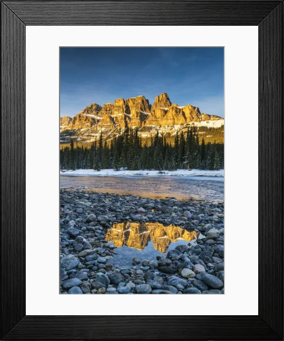 Framed Print : Castle Mountain at Sunset, Banff National Park, Aberta, Canada Framed Print : Castle Mountain at Sunset, Banff National Park, Aberta, Canada