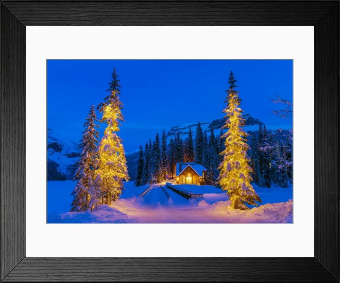 Framed Print : Christmas Trees at Emerald Lake, Yoho National Park, British Columbia, Canada Framed Print : Christmas Trees at Emerald Lake, Yoho National Park, British Columbia, Canada