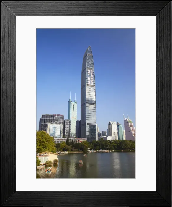 Framed Print : Kingkey 100 Finance Building, Shenzhen, Guangdong, China Framed Print : Kingkey 100 Finance Building, Shenzhen, Guangdong, China