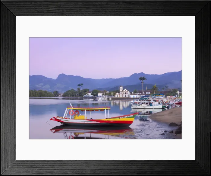 Framed Print : Brazil, Parati, the Portuguese colonial town centre and the church of Saint Rita of Framed Print : Brazil, Parati, the Portuguese colonial town centre and the church of Saint Rita of