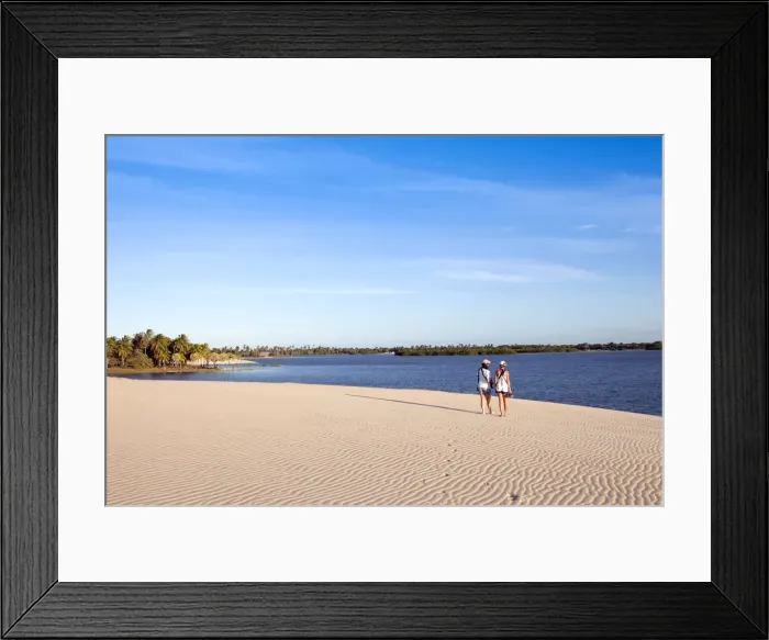 Framed Print : South America, Brazil, Ceara, Fortaleza, tourists walking across the dunes nest to Framed Print : South America, Brazil, Ceara, Fortaleza, tourists walking across the dunes nest to
