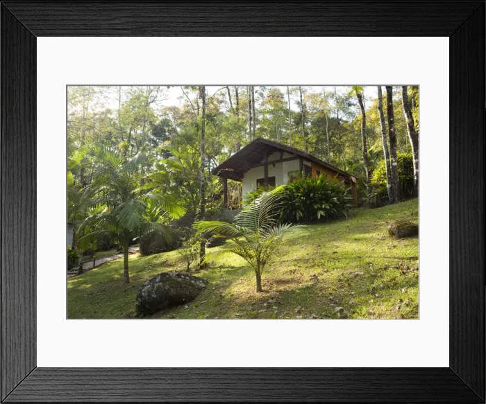 Framed Print : South America, Brazil, Paraty, Costa Verde (Green Coast), a cabana room at the Bromelias Framed Print : South America, Brazil, Paraty, Costa Verde (Green Coast), a cabana room at the Bromelias