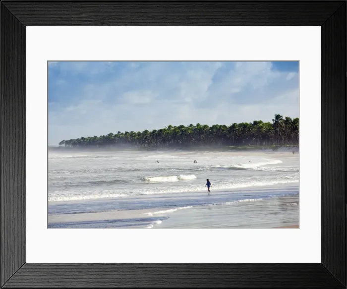 Framed Print : South America, Brazil, Alagoas, Praia do Frances, general view of Frenchmans Beach Framed Print : South America, Brazil, Alagoas, Praia do Frances, general view of Frenchmans Beach