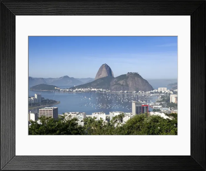 Framed Print : Brazil, Rio de Janeiro, Sugar Loaf and Morro de Urca in Botafogo Bay in Rio de Janeiro Framed Print : Brazil, Rio de Janeiro, Sugar Loaf and Morro de Urca in Botafogo Bay in Rio de Janeiro