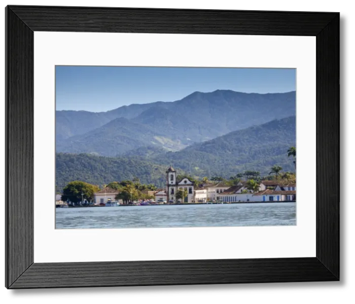 Framed Print : Brazil, Parati, the Portuguese colonial town centre and the church of Saint Rita of Framed Print : Brazil, Parati, the Portuguese colonial town centre and the church of Saint Rita of