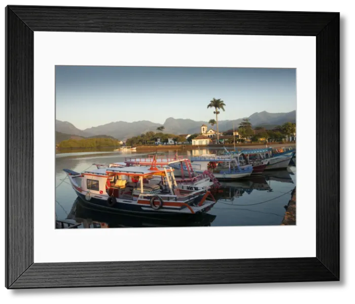 Framed Print : Brazil, Parati, the Portuguese colonial town centre and the church of Saint Rita of Framed Print : Brazil, Parati, the Portuguese colonial town centre and the church of Saint Rita of
