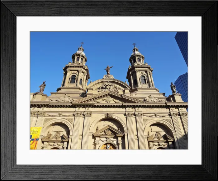 Framed Print : Chile, Santiago, View of the Metropolitan Cathedral Framed Print : Chile, Santiago, View of the Metropolitan Cathedral