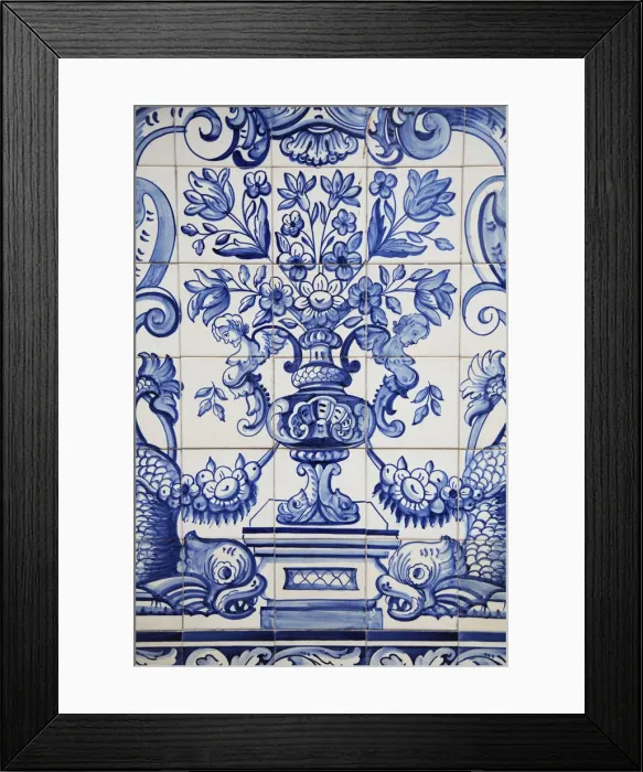 Framed Print : Details of tiles inside Leal Senado (Loyal Senate), Macau, China Framed Print : Details of tiles inside Leal Senado (Loyal Senate), Macau, China
