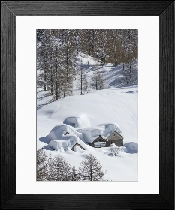 Framed Print : Winter view of the Alp Solcio, Varzo, Verbano Cusio Ossola province, Piedmont, Italy Framed Print : Winter view of the Alp Solcio, Varzo, Verbano Cusio Ossola province, Piedmont, Italy