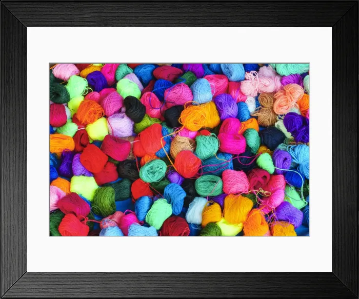 Framed Print : Colored ball of string. Carhuaz, Ancash, Andes, Peru Framed Print : Colored ball of string. Carhuaz, Ancash, Andes, Peru