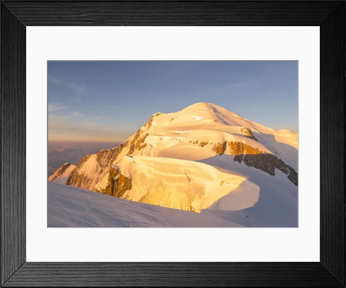Framed Print : Mont Blanc atsunrise from Mont Maudit. Chamonix, France, Europe Framed Print : Mont Blanc atsunrise from Mont Maudit. Chamonix, France, Europe