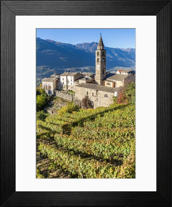 Framed Print : San Giorgio Church, Montagna in Valtellina, Sondrio, Lombardy, Italy Framed Print : San Giorgio Church, Montagna in Valtellina, Sondrio, Lombardy, Italy