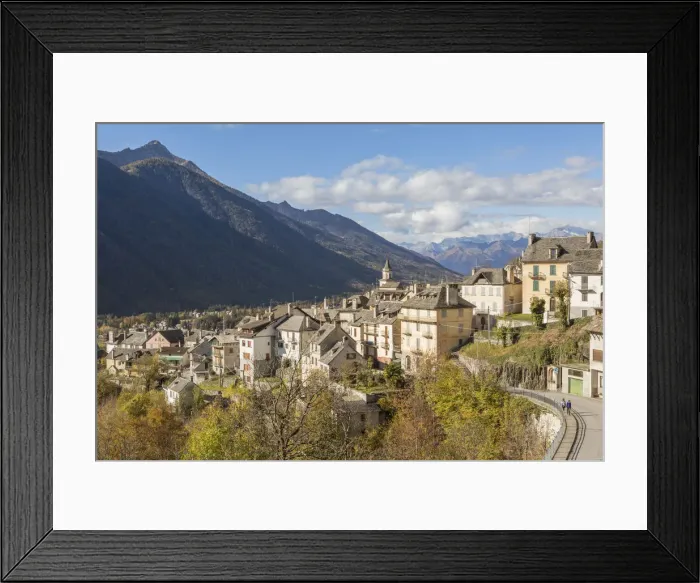 Framed Print : the town of Vocogno and the mountains of Val Vigezzo seen from Caveggia, Val Vigezzo Framed Print : the town of Vocogno and the mountains of Val Vigezzo seen from Caveggia, Val Vigezzo