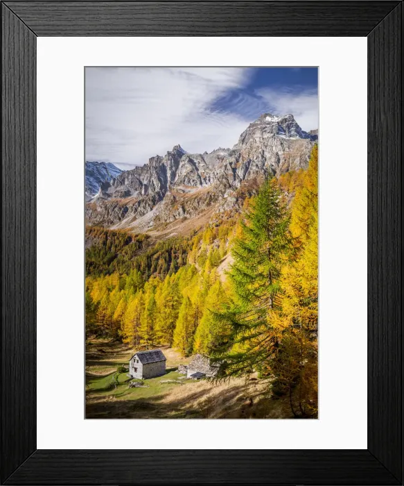 Framed Print : Alpe Devero, Ossola valley, Piedmont, Italy