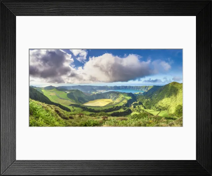 Framed Print : Portugal, Azores archipelago, Sao Miguel island, Sete Cidades, Boca do Inferno viewpoint Framed Print : Portugal, Azores archipelago, Sao Miguel island, Sete Cidades, Boca do Inferno viewpoint