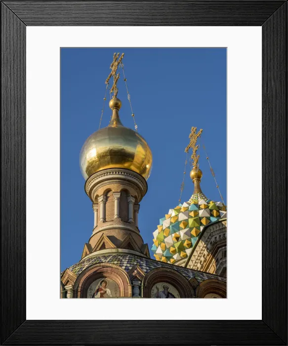 Framed Print : Detail of the Church of the Savior on Spilled Blood. Saint Petersburg, Russia