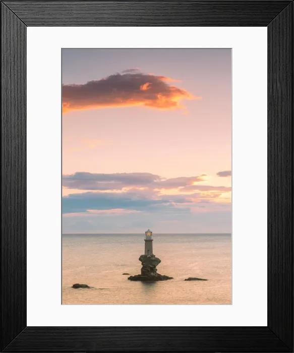 Framed Print : The offshore Tourlitis lighthouse at a cloudy sunset, Andros, Cyclades Archipelago Framed Print : The offshore Tourlitis lighthouse at a cloudy sunset, Andros, Cyclades Archipelago