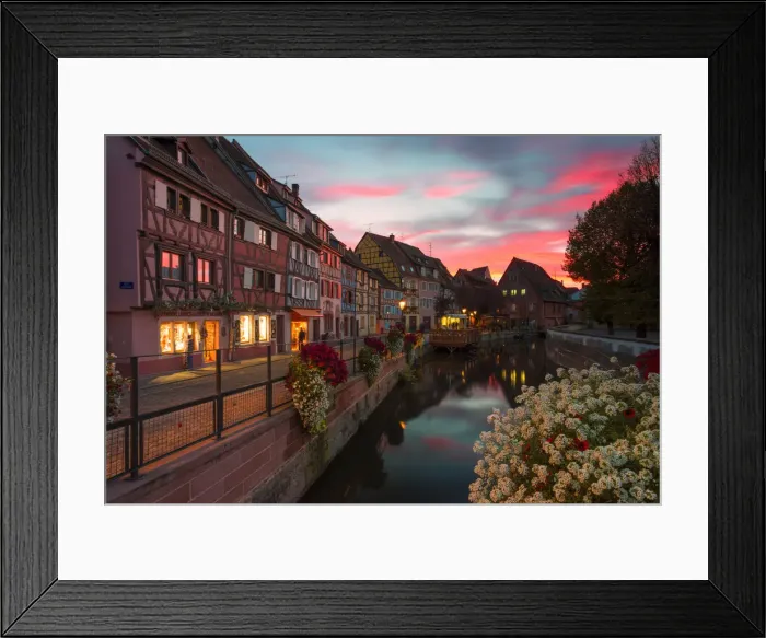 Framed Print : Petit Venice at dusk, Colmar, Haut-Rhin department, Grand Est region, Alsace, France Framed Print : Petit Venice at dusk, Colmar, Haut-Rhin department, Grand Est region, Alsace, France