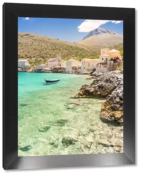 Crystal and turquoise sea at the coastal village of Limeni, Mani region, Peloponnese