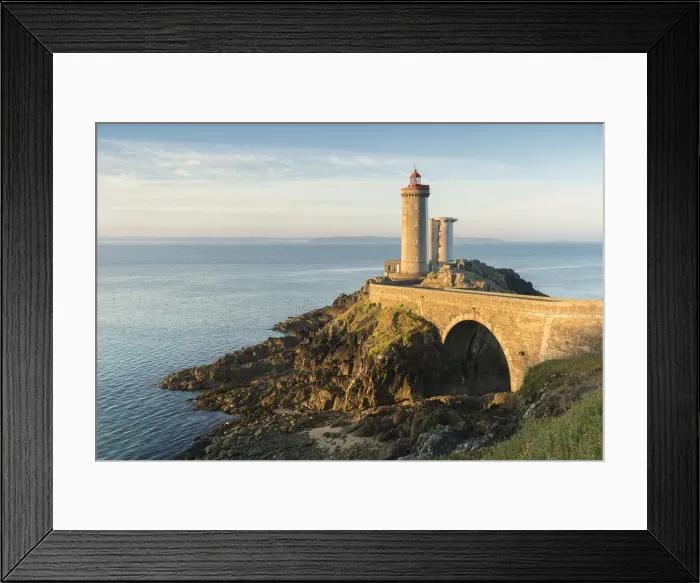 Framed Print : Petit Minou lightouse in the morning light. Plouzane, Finistere, Brittany, France