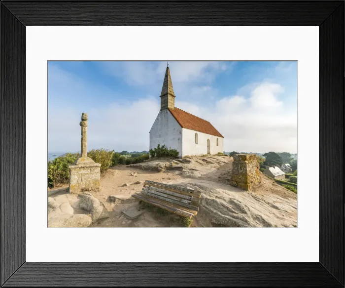 Framed Print : Saint-Michel chapel. Bra hat island, Ca'tes-d Armor, Brittany, France Framed Print : Saint-Michel chapel. Bra hat island, Ca'tes-d Armor, Brittany, France