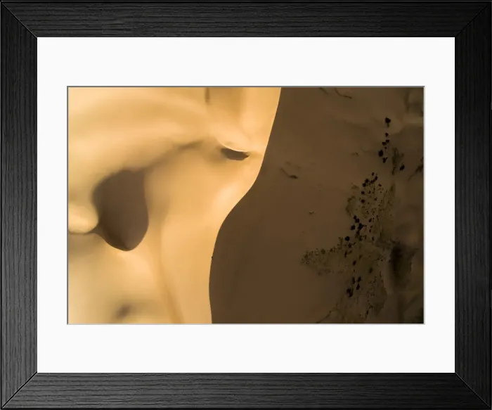 Framed Print : Aerial view of a person walking on the the edge of Khongor sand dunes in Gobi Gurvan Framed Print : Aerial view of a person walking on the the edge of Khongor sand dunes in Gobi Gurvan