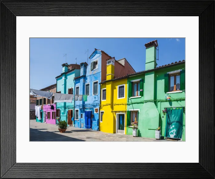 Framed Print : Burano lagoon island, Venice, Italy Framed Print : Burano lagoon island, Venice, Italy