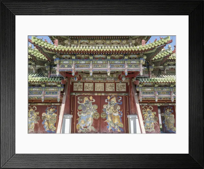 Framed Print : Detail of one of the entrance to the Winter Palace of the Bogd Khan. Ulan Bator, Mongolia Framed Print : Detail of one of the entrance to the Winter Palace of the Bogd Khan. Ulan Bator, Mongolia