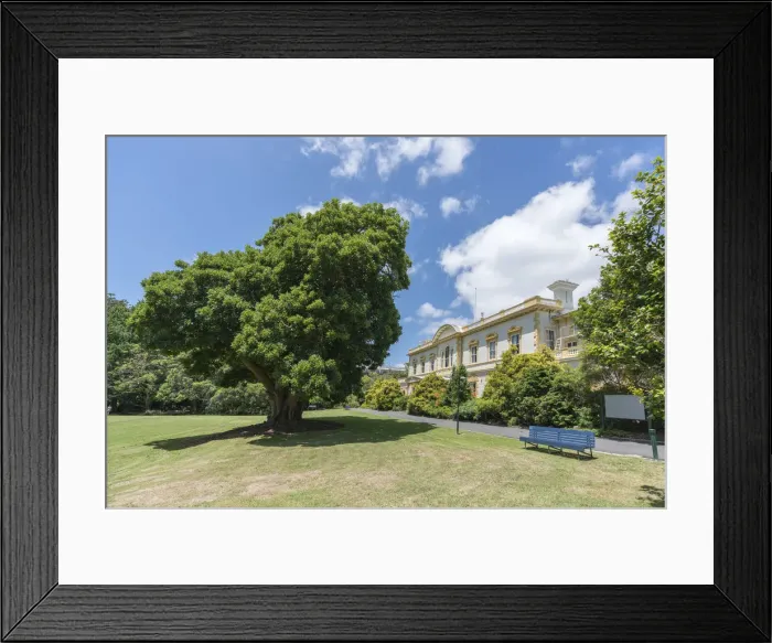 Framed Print : Old Government House and its gardens. Auckland City, Auckland region, North Island Framed Print : Old Government House and its gardens. Auckland City, Auckland region, North Island