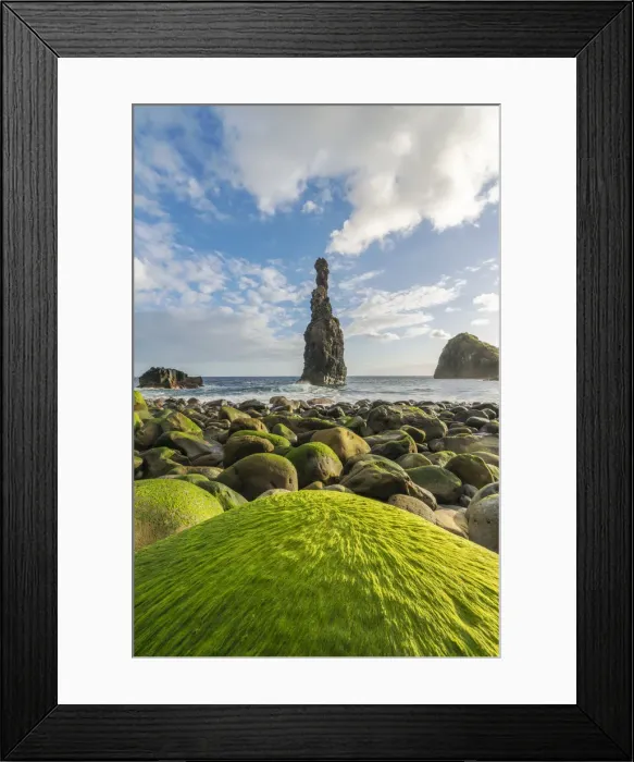 Framed Print : Rib and Janela islets in the morning light. Porto Moniz, Madeira Island, Portugal Framed Print : Rib and Janela islets in the morning light. Porto Moniz, Madeira Island, Portugal