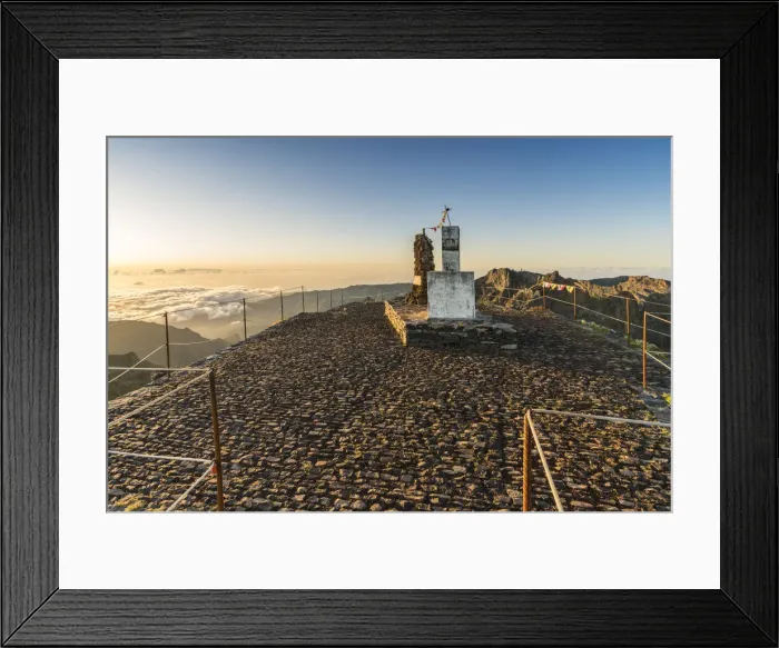 Framed Print : The top of Pico Ruivo at sunrise. Achada do Teixeira, Santana municipality, Madeira Framed Print : The top of Pico Ruivo at sunrise. Achada do Teixeira, Santana municipality, Madeira