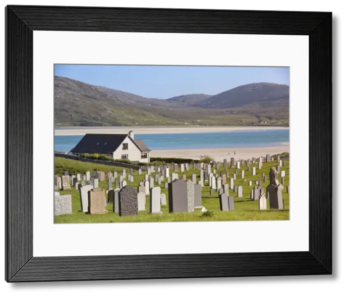 Framed Print : cemetery in front of Luskentyre beach, Isle of Harris, western scotland, United Kingdom Framed Print : cemetery in front of Luskentyre beach, Isle of Harris, western scotland, United Kingdom