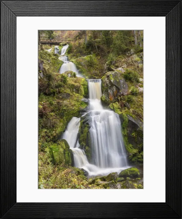Framed Print : Triberg waterfalls, Triberg, Black forest region, Baden-WAorttemberg, Germany