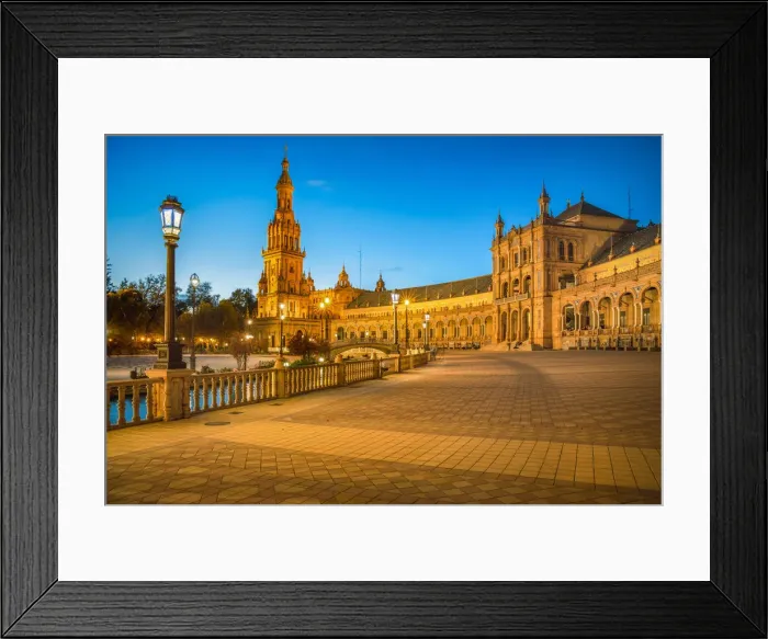 Framed Print : Spain, Andalucia, Seville. The Plaza De Espana in Maria Luisa Park Framed Print : Spain, Andalucia, Seville. The Plaza De Espana in Maria Luisa Park