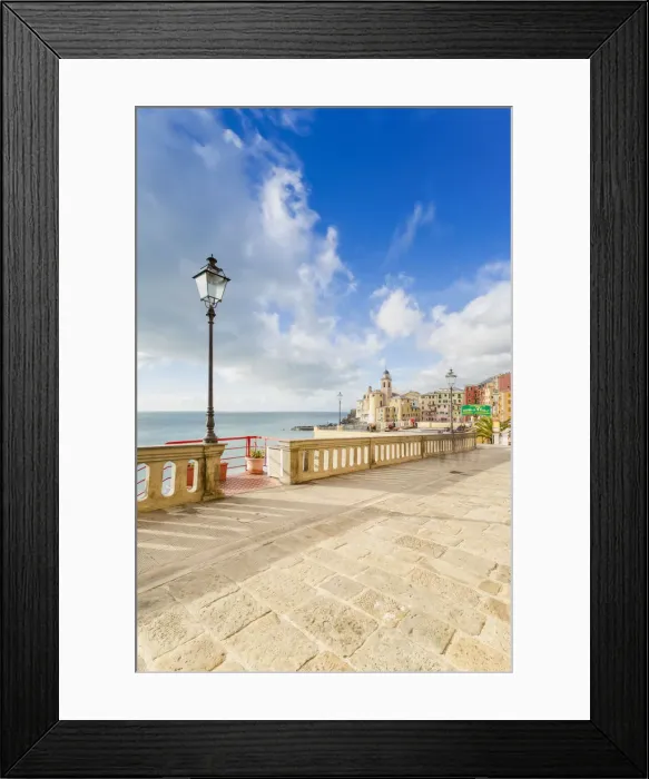 Framed Print : The picturesque promenade of Camogli, Gulf of Paradise, Portofino National Park, Genoa Framed Print : The picturesque promenade of Camogli, Gulf of Paradise, Portofino National Park, Genoa