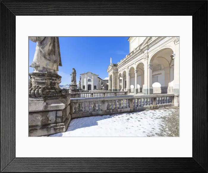 Framed Print : Cathedral of Santa Maria Assunta in winter. Clusone, Val Seriana, Bergamo province Framed Print : Cathedral of Santa Maria Assunta in winter. Clusone, Val Seriana, Bergamo province