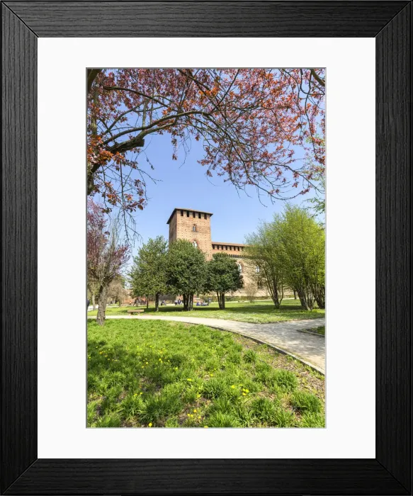 Framed Print : Flowering in the park of Castello Visconteo(Visconti Castle). Pavia, Pavia province Framed Print : Flowering in the park of Castello Visconteo(Visconti Castle). Pavia, Pavia province