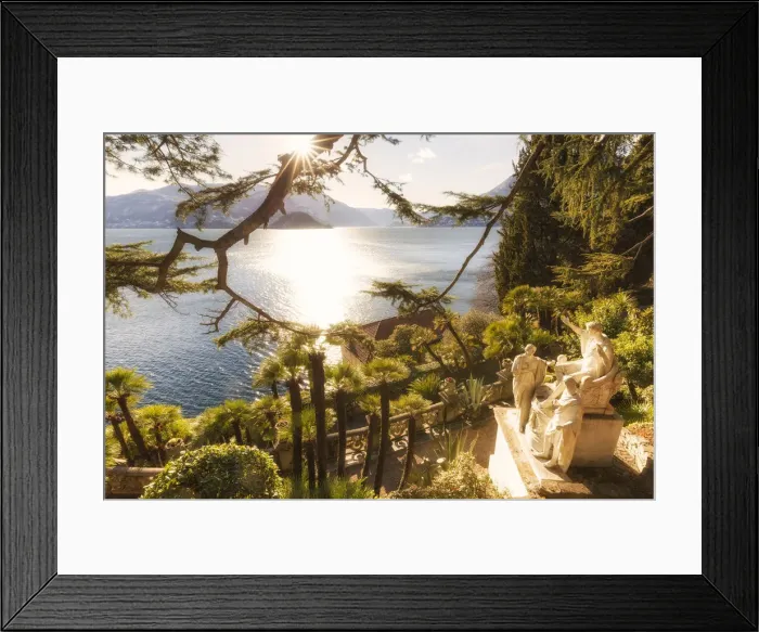 Framed Print : Villa Monastero gardens from above. Varenna, Como Lake, Lombardy, Italy Framed Print : Villa Monastero gardens from above. Varenna, Como Lake, Lombardy, Italy