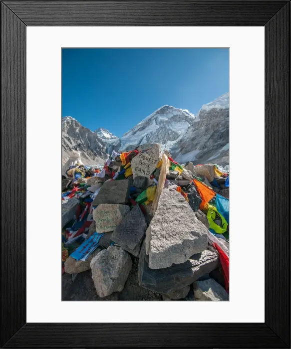 Framed Print : Nepal, Himalaya region, Khumbu, Sagarmatha National Park, Everest Base Camp (5. 364 m) Framed Print : Nepal, Himalaya region, Khumbu, Sagarmatha National Park, Everest Base Camp (5. 364 m)