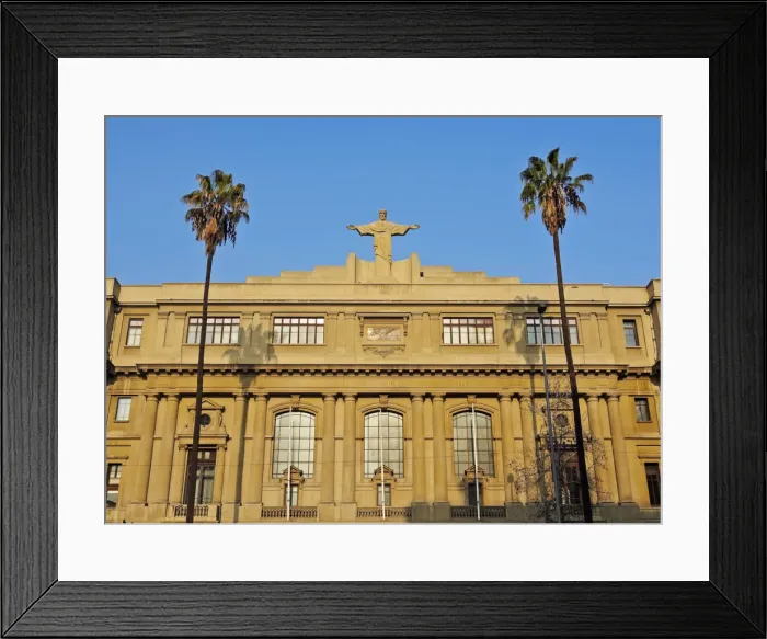 Framed Print : Chile, Santiago, Liberador Avenue, View of the headquarters of the Pontifical Catholic Framed Print : Chile, Santiago, Liberador Avenue, View of the headquarters of the Pontifical Catholic