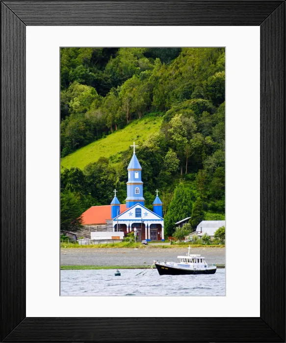 Framed Print : South America, Chile, Patagonia, Chiloe island, Tenaun vilage, traditional wooden Framed Print : South America, Chile, Patagonia, Chiloe island, Tenaun vilage, traditional wooden