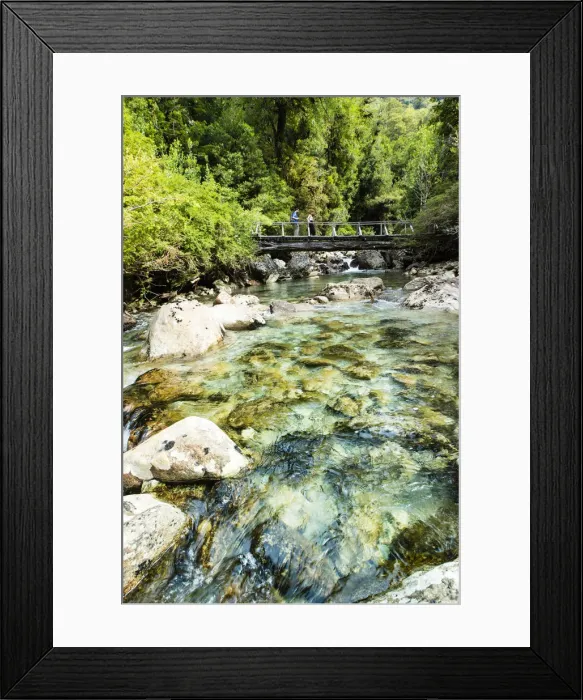 Framed Print : South America, Chile, Patagonia, Decima Region, Puelo, Puelo River tributary in Framed Print : South America, Chile, Patagonia, Decima Region, Puelo, Puelo River tributary in