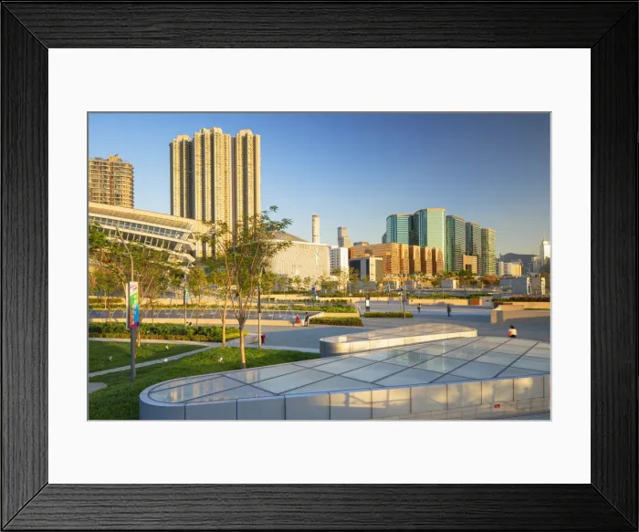 Framed Print : West Kowloon High Speed Rail Station and plaza, Kowloon, Hong Kong Framed Print : West Kowloon High Speed Rail Station and plaza, Kowloon, Hong Kong