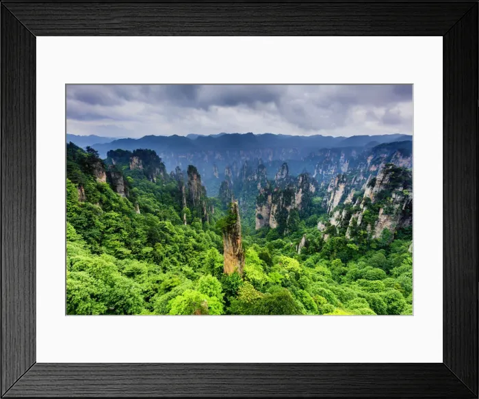 Framed Print : China, Hunan, Zhangjiajie National Forest Park, also called the Halleluja mountains Framed Print : China, Hunan, Zhangjiajie National Forest Park, also called the Halleluja mountains